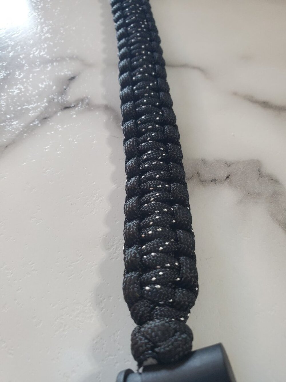 Parachute Cord Hydro Bottle Strap Black White Dots from Hogg